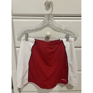 *WILSON* Red Fitted Tennis Skirt With Shorts Sz M Skort